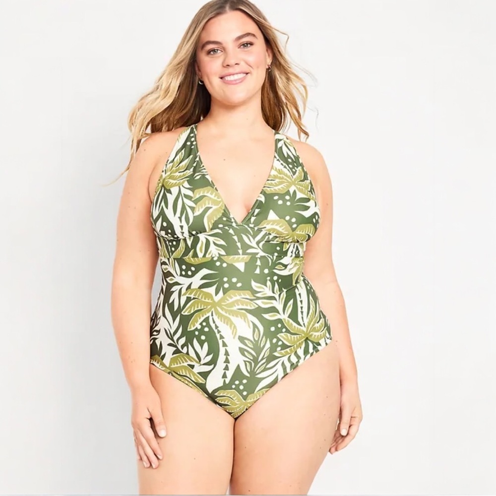 Old Navy Tie Back One Piece Swimsuit NWT 3X